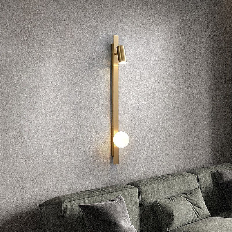 Настінний світильник золотий H-80 см G9+led Gold Spot ball 230118-100001325