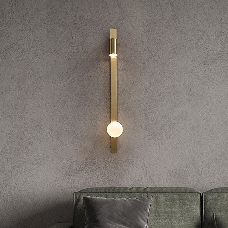 Настінний світильник золотий H-80 см G9+led Gold Spot ball 230118-100001325