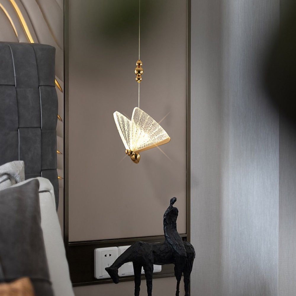 Підвісний світильник Butterfly Gold+Transparent 210718-100000078