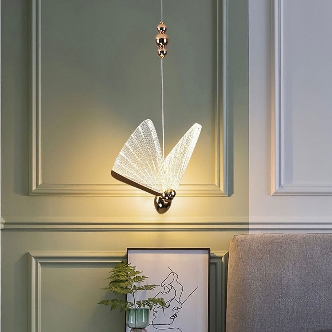 Підвісний світильник Butterfly Gold+Transparent 210718-100000078