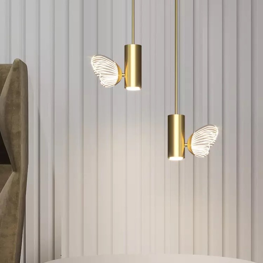 Підвісний світильник 4000 K Butterflies Gold+Transparent 210718-100000081