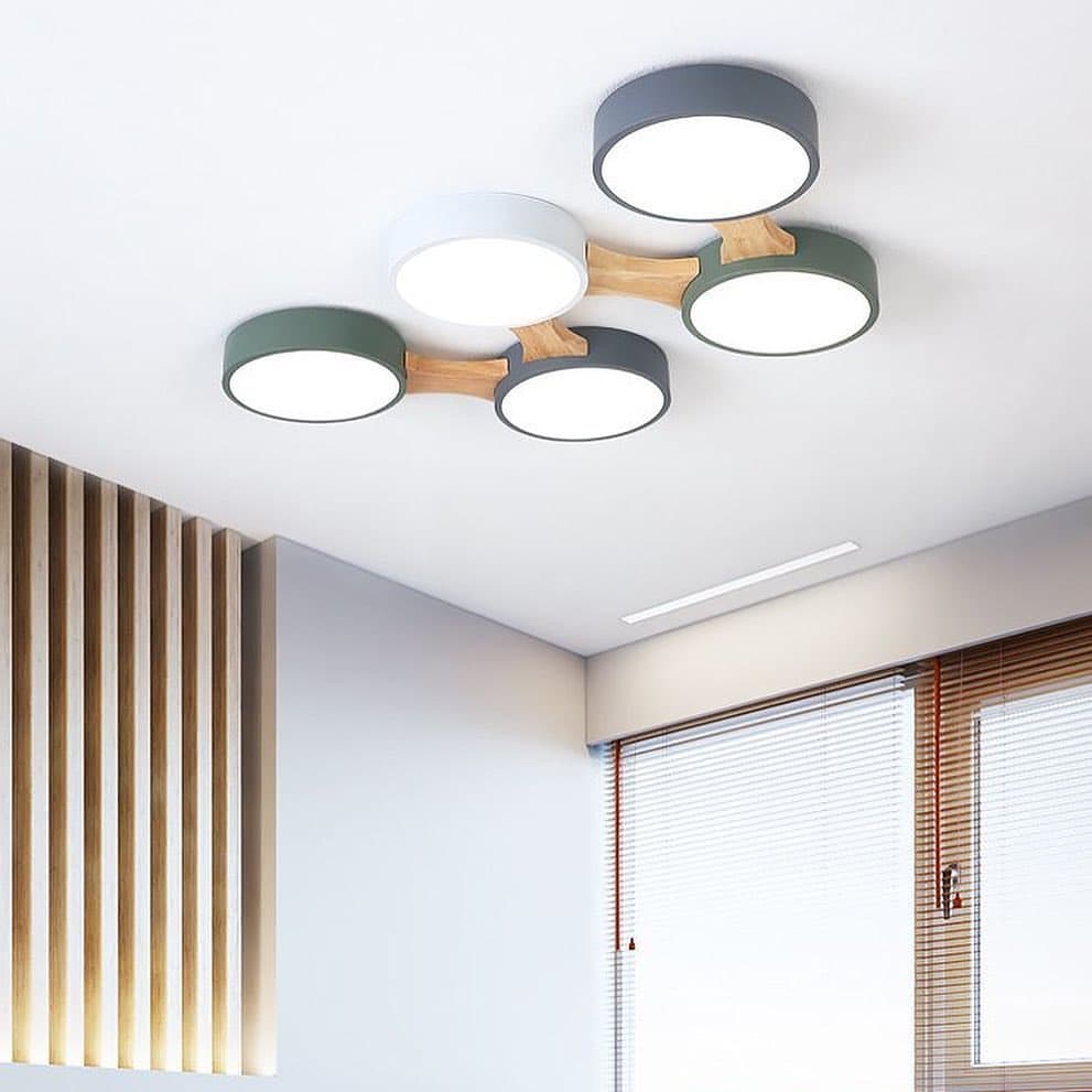 Люстра Wooden Ceiling Green Forest на 1, 3, 5 та 8 ламп 211018-100000474