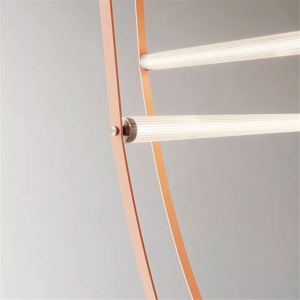 Підвіс коричневий H-120 cm / 150-cm Led Exclusive Brown Leather 211122-100000533