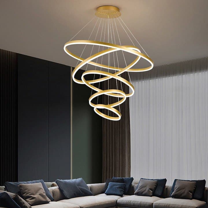 Люстра підвісна на 5 кілець Led 120W Rings (5 варіантів кольорів) 220119-100000627