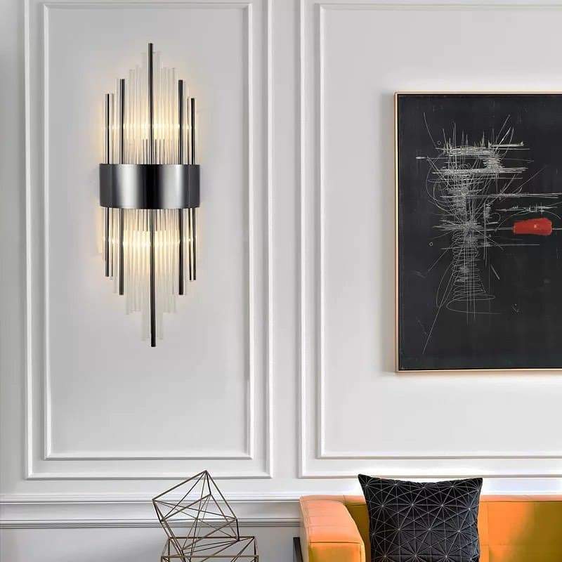 Бра в корпусі чорний хром H-60 cm W-20 cm Nail Black Chrome 220122-100000653