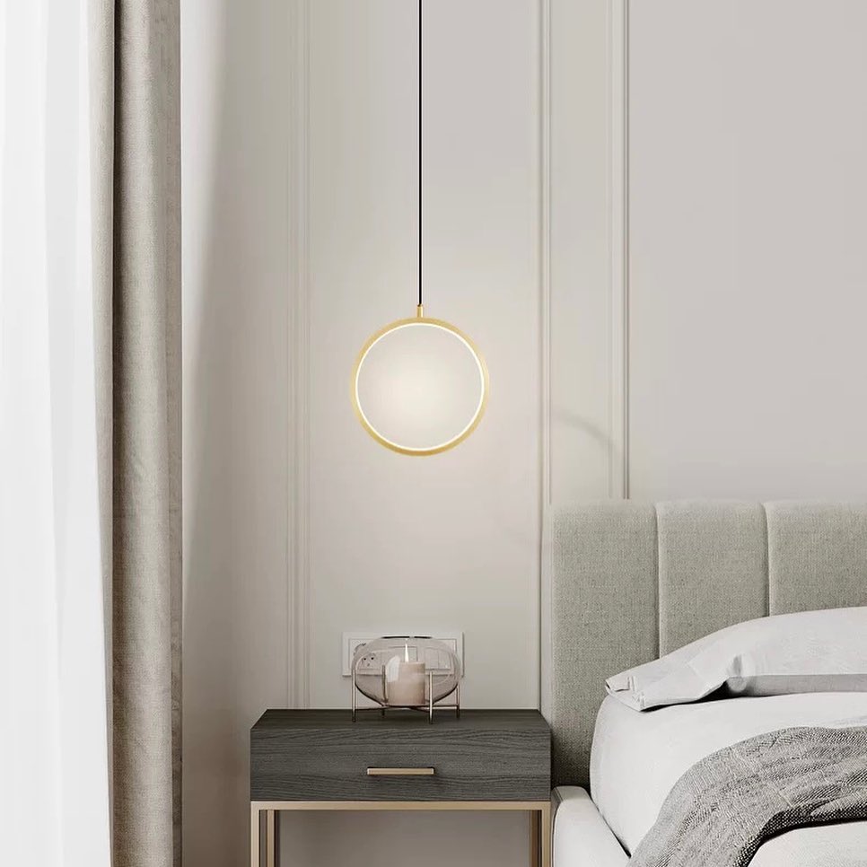 Підвісний світильник Round Led Lamp Black / Gold 220414-100000725