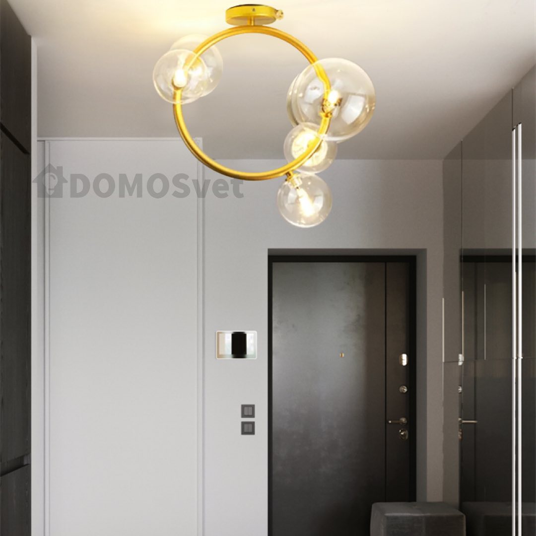 Люстра IONA Ceiling Bubbles 3+2 Gold / Black 220518-100000768