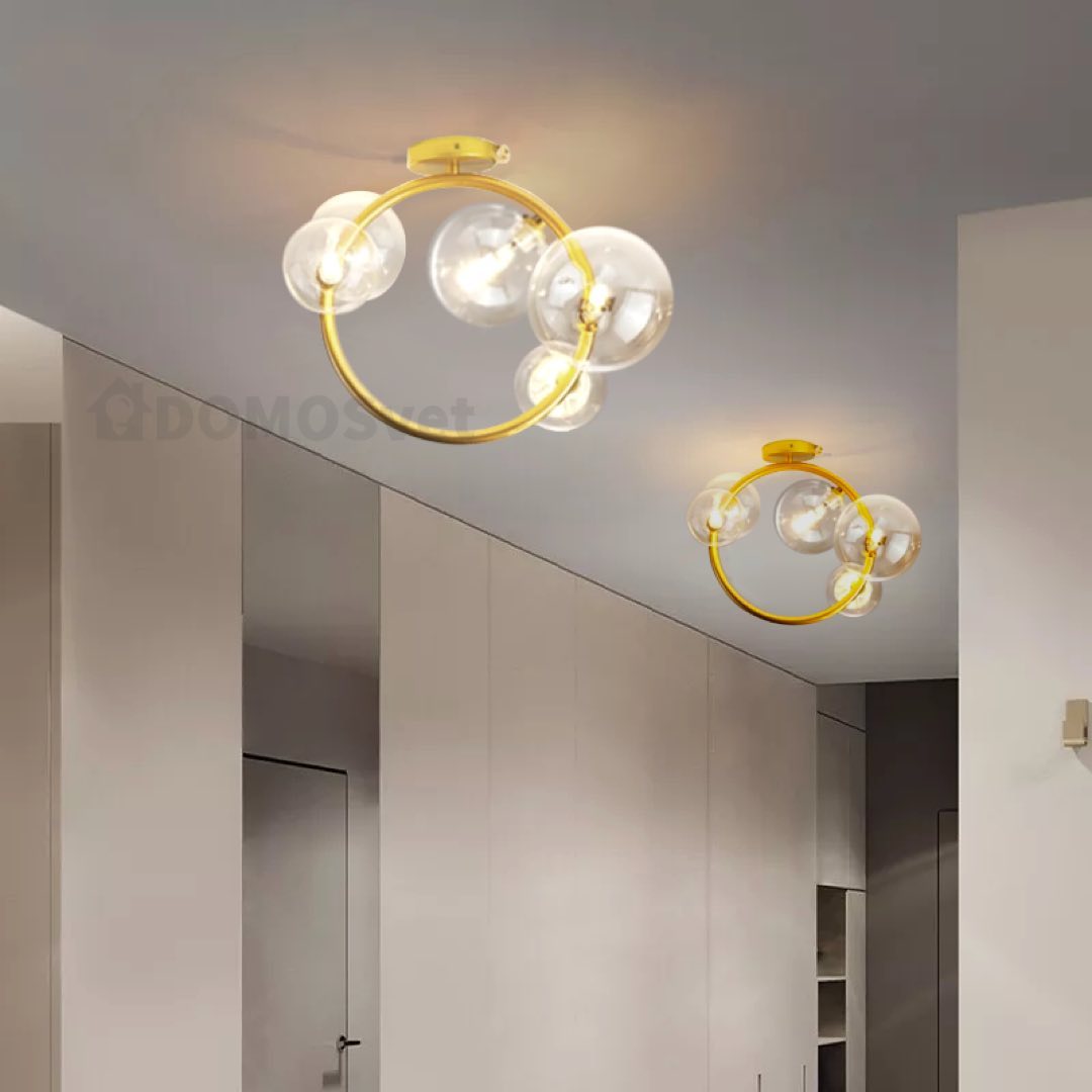 Люстра IONA Ceiling Bubbles 3+2 Gold / Black 220518-100000768