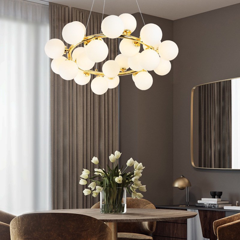 Люстра підвісна Circle Bubbles Gold / Black / Chrome 220521-100000787
