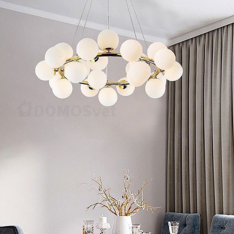 Люстра підвісна Circle Bubbles Gold / Black / Chrome 220521-100000787