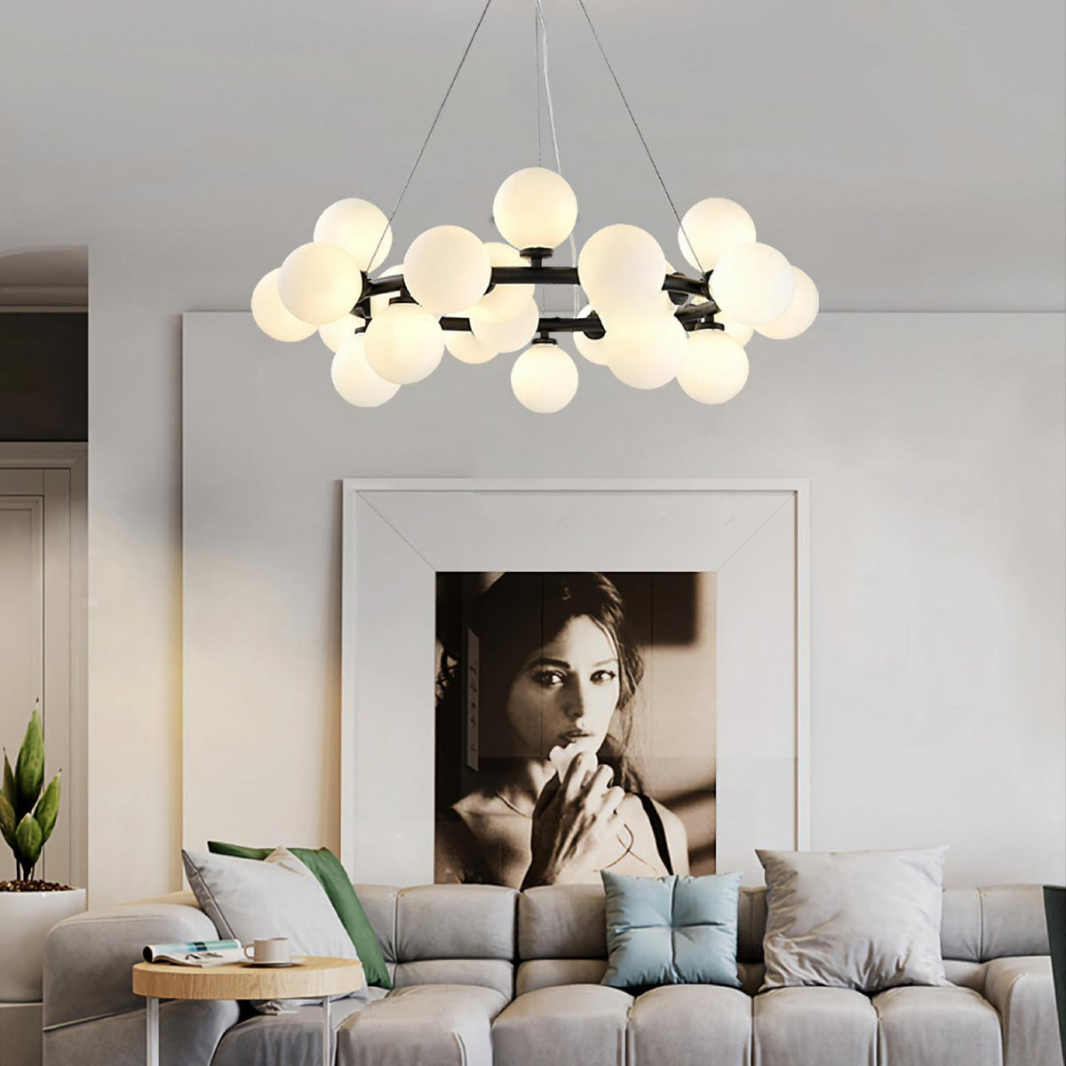 Люстра підвісна Circle Bubbles Gold / Black / Chrome 220521-100000787