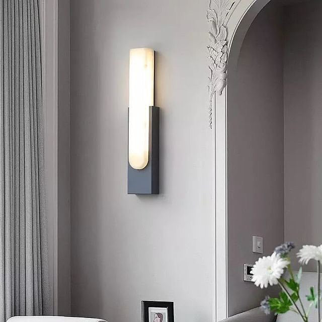 Бра з мармуру чорне з білим 3000К-6000К Marble 220619-100000824