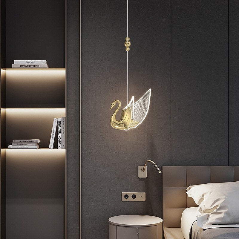 Підвіс W-17 cm Led 8W Gold Лебідь 220618-100000838
