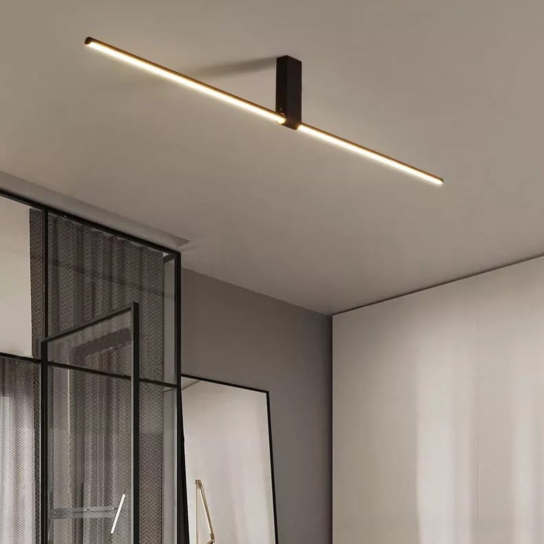 Люстра L-90 cm Led 10W 3000К Black Ceiling Linear 220928-100001016