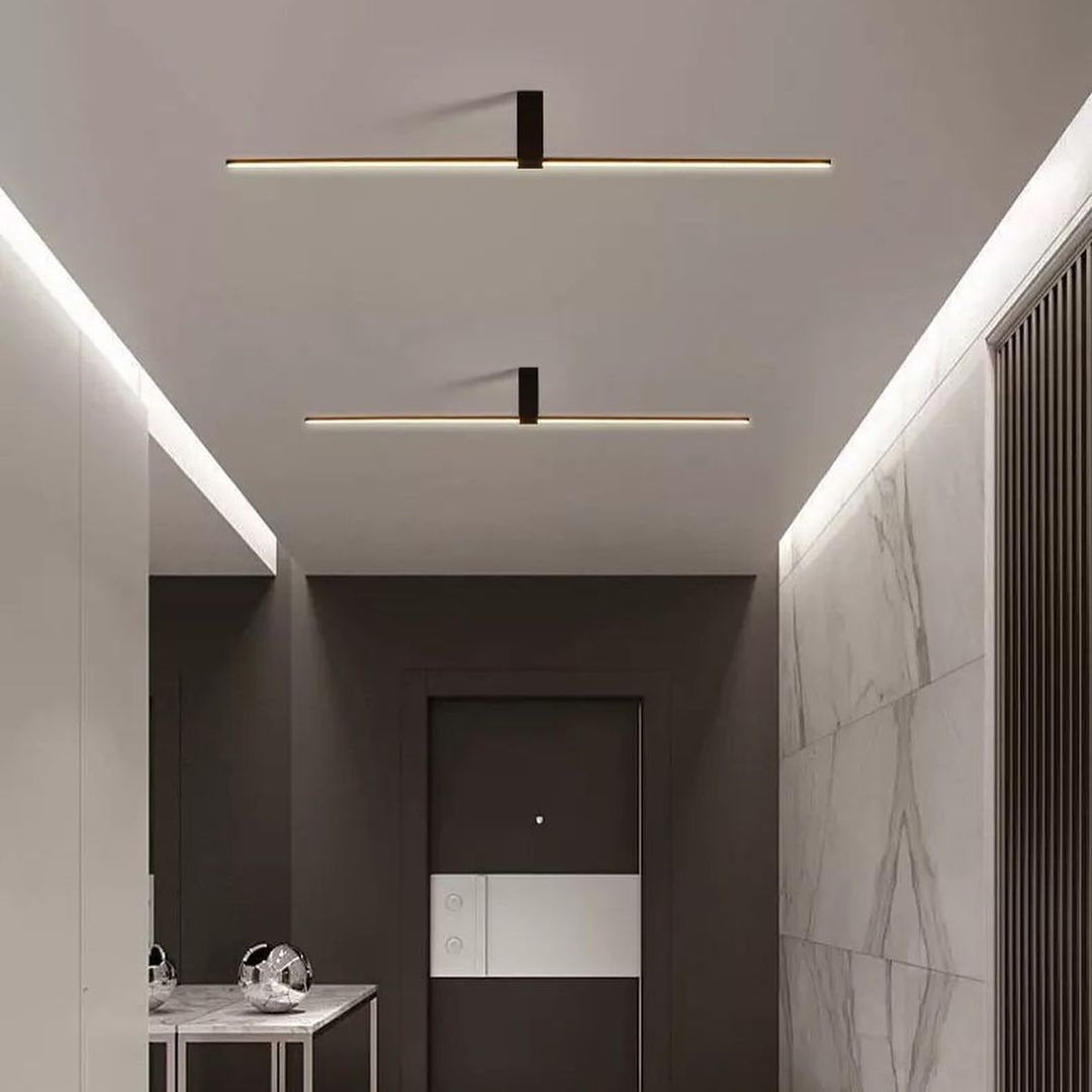 Люстра L-90 cm Led 10W 3000К Black Ceiling Linear 220928-100001016