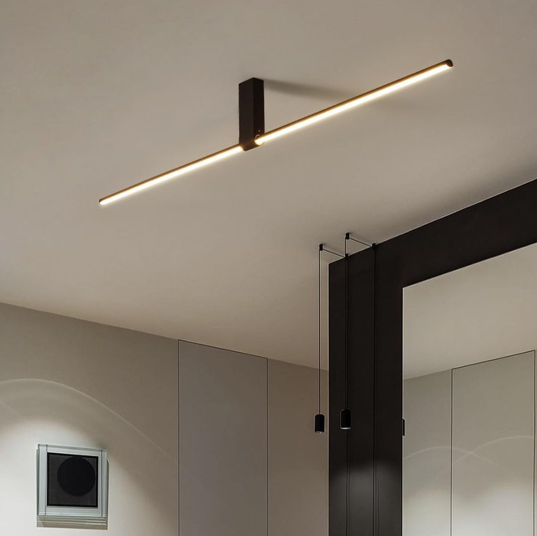 Люстра L-90 cm Led 10W 3000К Black Ceiling Linear 220928-100001016
