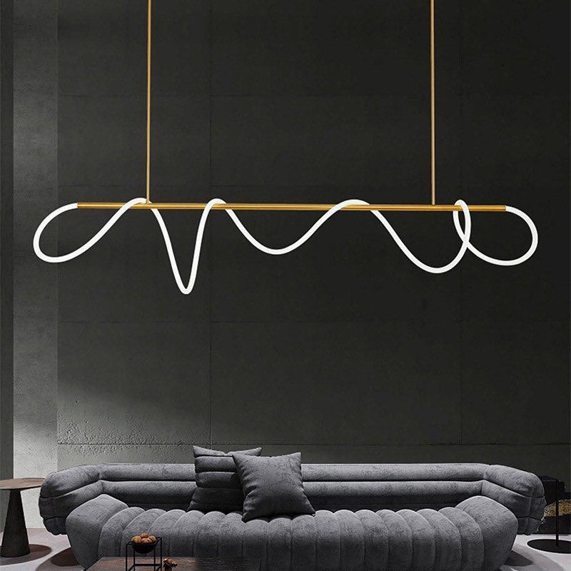Люстра Rope L-120 4000К Hose Black / Gold 220917-100001020
