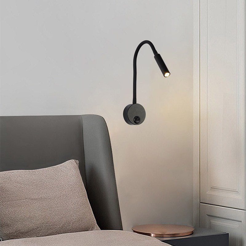 Бра з вимикачем на корпусі Flexi на 360 градусів Black / White / Silver 220927-100001035
