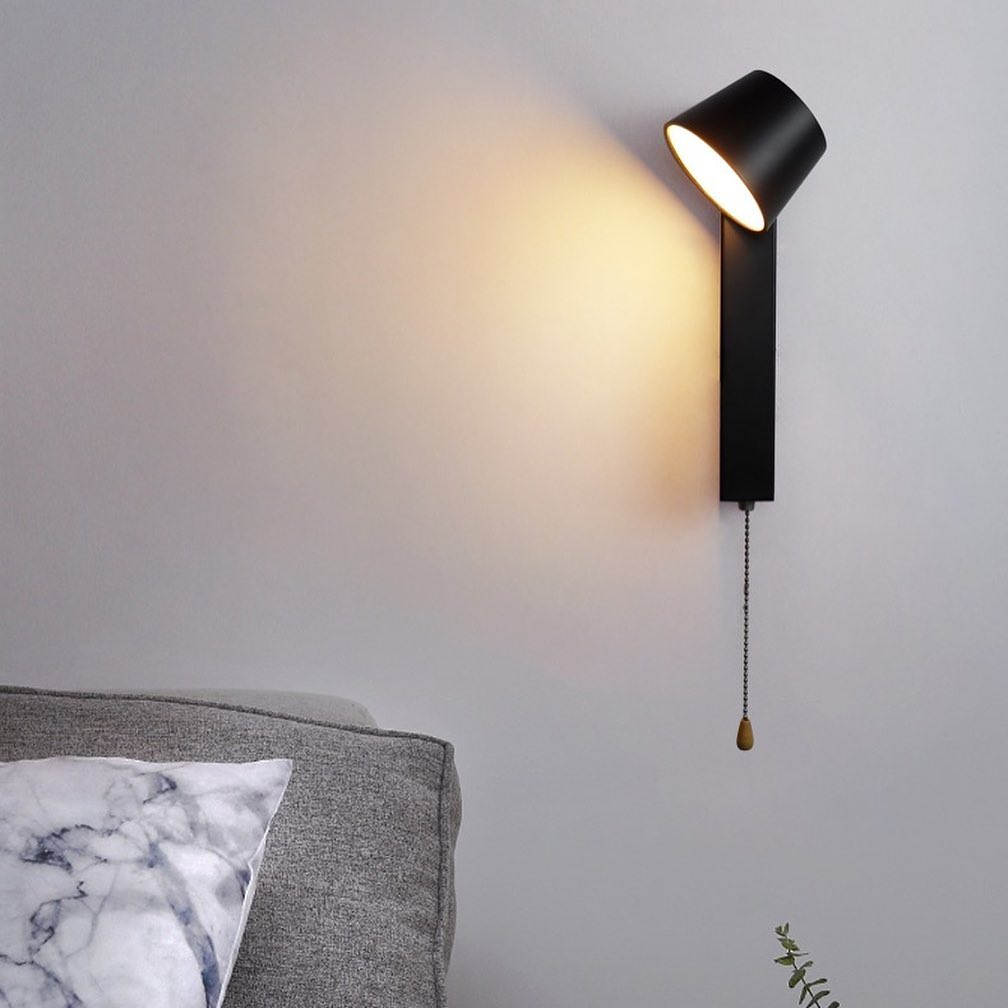 Бра з мотузковим вимикачем 4000К Black / White 221027-100001107