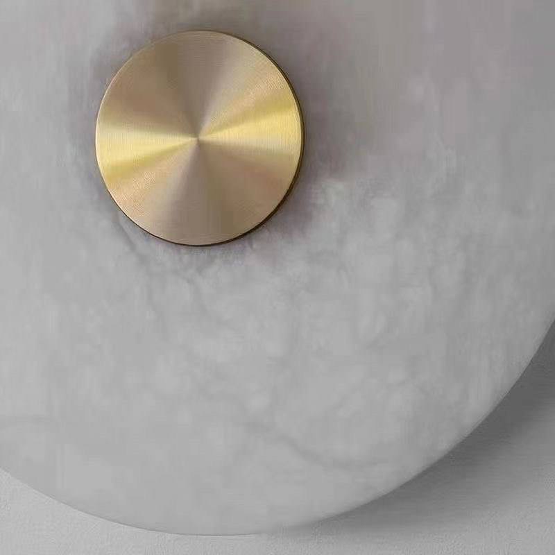 Настінний світильник D-25 cm Led 10W 4000К Gold Marble Circle 230217-100001392